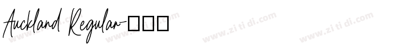 Auckland Regular字体转换 Auckland Regular字体转换